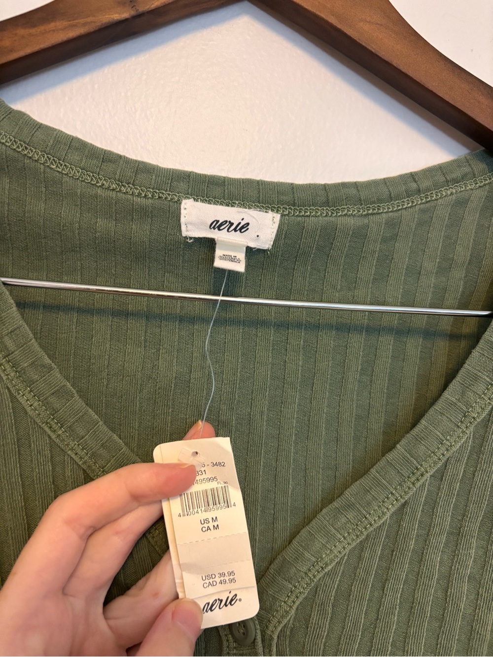 Aerie Ribbed Knit Cardigan - Picture 3 of 4